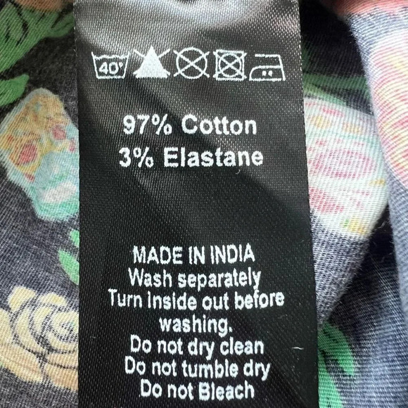 Coven United Womens Multicolor Rose And Skull Print Midi Box Pleated Skirt Small - Picture 3 of 10